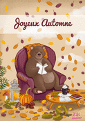 Ours chaleureux au coeur de l'automne